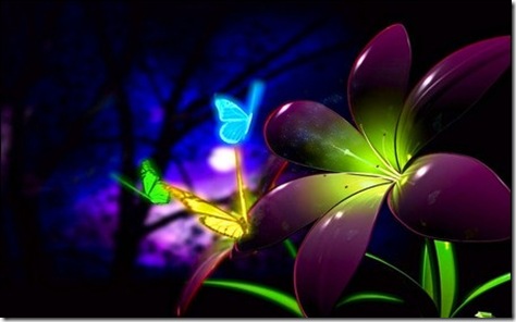 flori fosforescente 3D-WALLPAPER flori fosforescente 3D-WALLPAPER