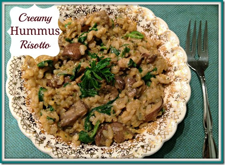 creamy hummus risotto