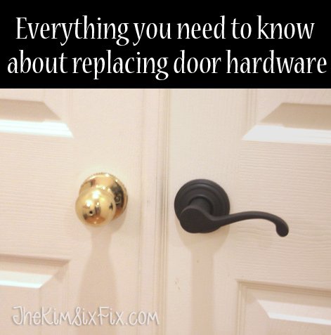 How to replace door hardware