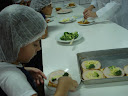Turma 132 participa de aula de culinária saudável