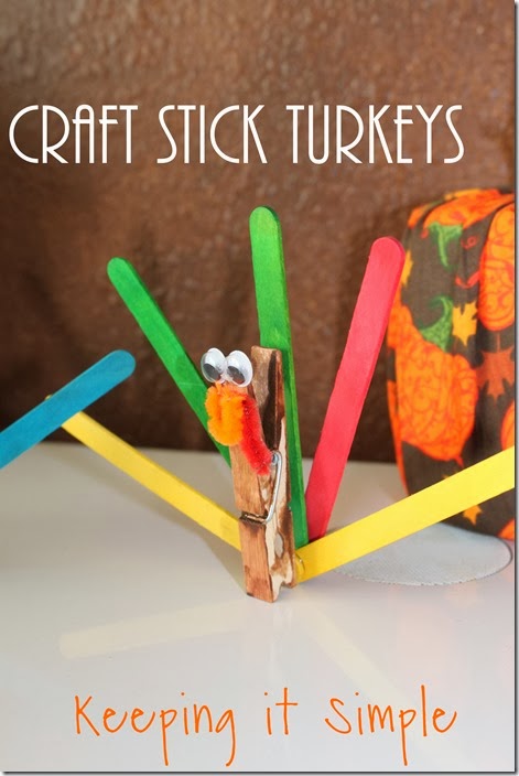 Craft Stick Turkeys