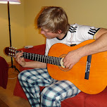 hugo playing guitar in Seefeld, Austria 