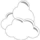 DIBUJOS PARA PINTAR Y COLOREAR NUBES