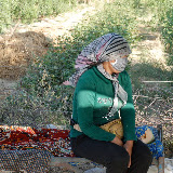 Hami - Marchande de melon bord de route