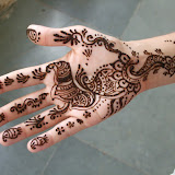 fresh henna tattoo on Dorotas hand :)