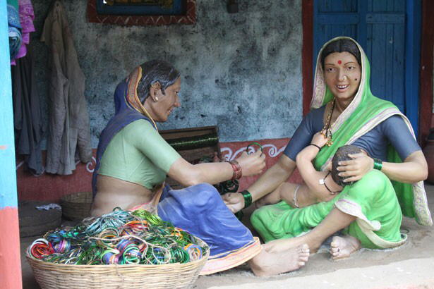 INDIA's Wax museum in KOLHAPUR capturing village life in India