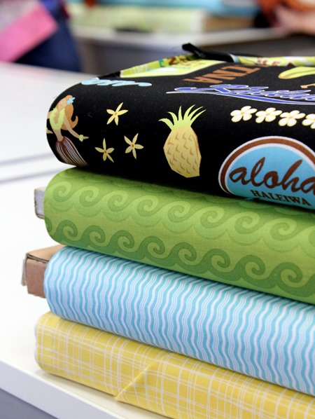 Stack of surfing fabric Stack of surfing fabric