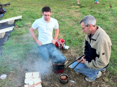 Charles Brendan BBQ allotment Wardington UK