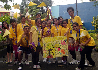 Yellow Team Banner Parade