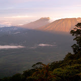 Gunung Nilo and Gunung Sumbing Sumatera as seen from the first top of Masurai (Arfansah, February 2010)
