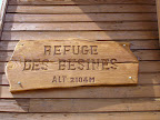 Refuge des Besines (2104m). Our comfortable base for the next two nights