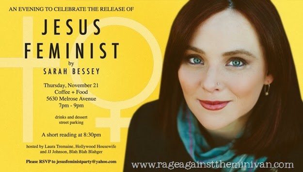JESUS FEMINIST party invitation