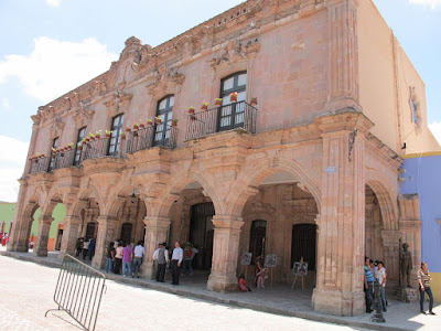 shopping arcade at the center of town