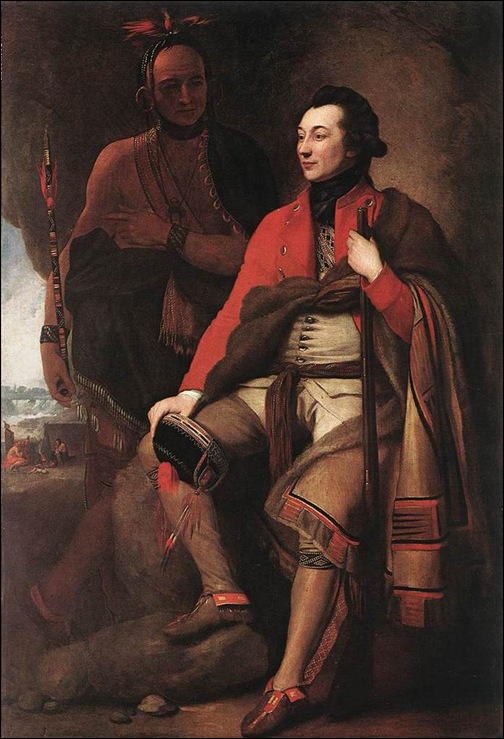 Benjamin West, Portrait du colonel Johnson Benjamin West, Portrait du colonel Johnson