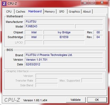 Fujitsu Lifebook LH772 Mainborad Show