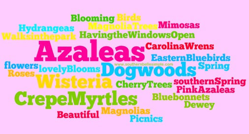 Wednesday Wordle Spring in the South  Delight in the Simple