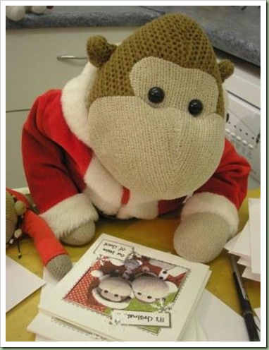 Mums Monkey Christmas Cards 2011 a