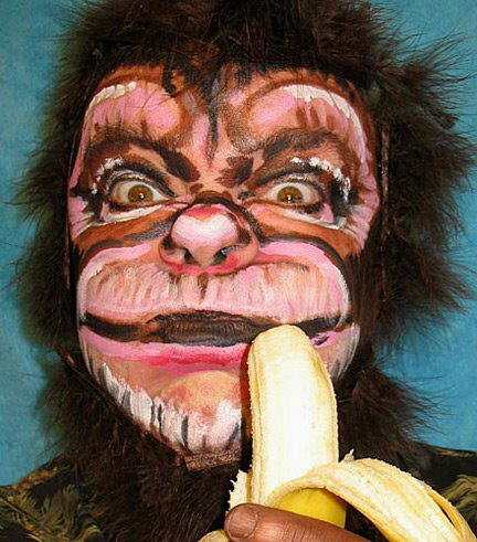 Self-Portraits Face Paintings by James Kuhn