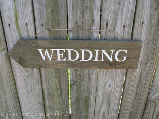 Rustic Wedding Sign 15 I added some jute for hanging but it can easily be 