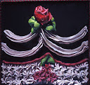 Italian Wedding, 16 X 16 X 6.5in oil on fabric covered box