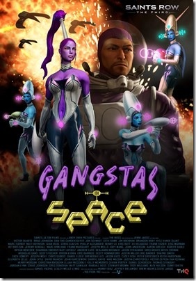 saints row the third gangstas in space poster