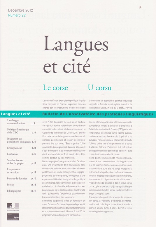 Langues et Cité Décembre 2012