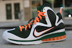 Wearing Brons: Mark Wahlberg Sports LeBron 9 Hurricanes nike lebron 9 pe miami hurricanes 4 02 Wearing Brons: Mark Wahlberg Sports LeBron 9 Hurricanes