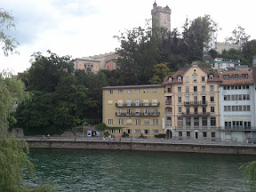 Our hotel, as always with a view out back!