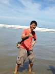 The Pacific Ocean is just right behind me.