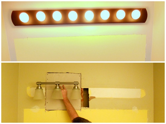 Newcomb Home An Easy Way To Hang A Light Fixture Between Studs