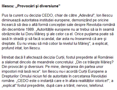 Iliescu, revoltat că Europa îl caută la Revoluţie_01_06_2011379 Iliescu, revoltat că Europa îl caută la Revoluţie_01_06_2011379