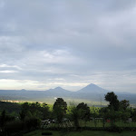 Mount Agung and Batur Silhouette
