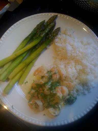 Liz Aeillo (general manager of our radio channel and SVP of Broadcast) joined us for the challenge! Love her idea of paring the dish with rice and asparagus.