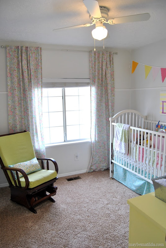colorful baby girl room