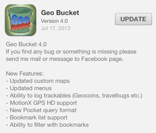 Geo Bucket version 4.0 for iOS