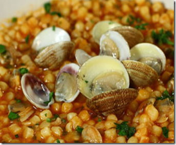 Zuppa di fregola con arselle 