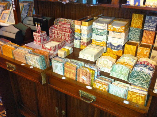 Seeing all the different patterns of paper is inspirational for me as a decorator.