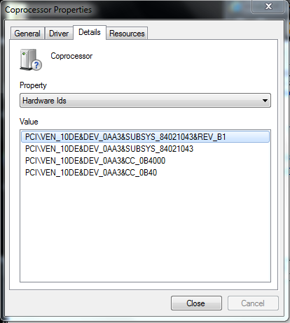 gateway zx4351 coprocessor driver