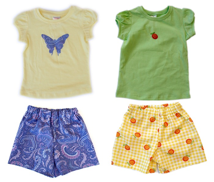 shorts and tees