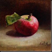 Apple with Leaf 6x6