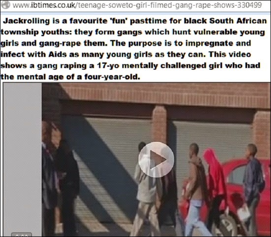 JackrollingBlackTownshipYouthsSouthAfricaReportUKvideo