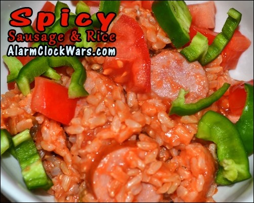 spicy sausage and rice spicy sausage and rice