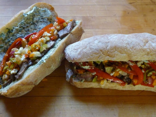 Italian beef sandwiches