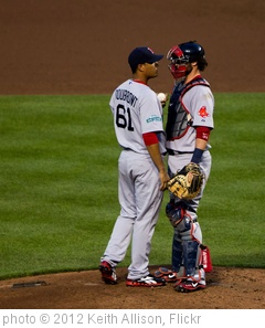 'Felix Doubront, Jarrod Saltalamacchia' photo (c) 2012, Keith Allison - license: http://creativecommons.org/licenses/by-sa/2.0/