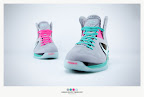 nike lebron 9 ps elite grey candy pink 9 43 sneakerbox LeBron 9 P.S. Elite Miami Vice Official Images & Release Date