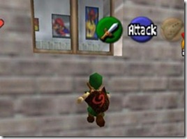 Fotografias da turma do Mario na parede do Hyrule Caslte. Então quer dizer que a Zelda jogava Super Mario 64 enquanto Link passava as dungeons?