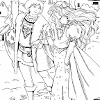 dibujos de princesas para colorear (19).gif