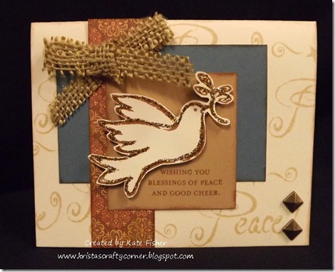 Kate Fishers peace-dove card