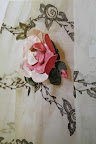 This handmade flower was the inspiration for the dimensional blooms on Rosma's dress.