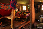 Cosy interior of the tent